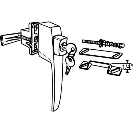 Strybuc Push Button Keyed Latch Set 17-70K